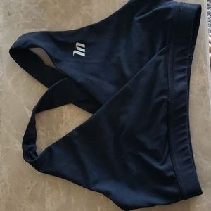 Womens muscle nation razerback sports bra size medium in black